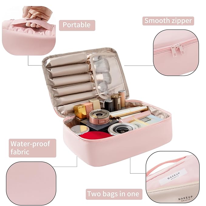 Minimalist Travel Makeup Organizer Set