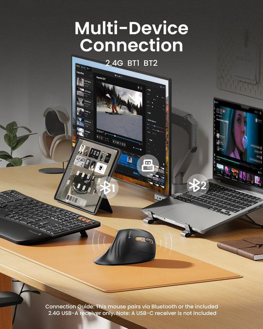 ProtoArc Wireless Ergonomic Vertical Mouse