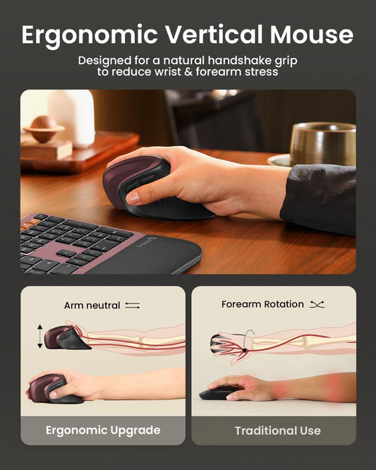 ProtoArc Wireless Ergonomic Vertical Mouse