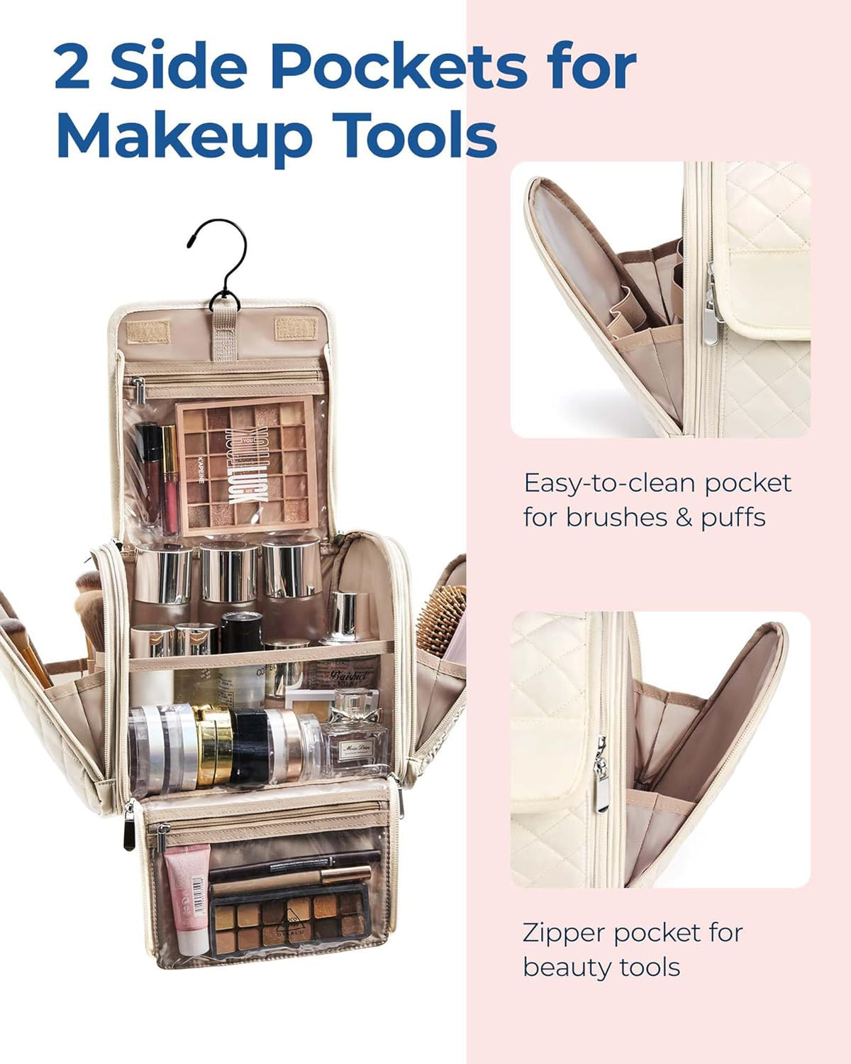 BAGSMART Hanging Travel Makeup Organizer