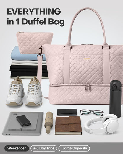 HOTOR Water-Resistant Travel Duffel Bag
