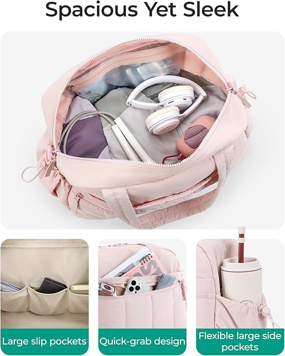 BAGSMART Water-Resistant Travel Duffel Bag