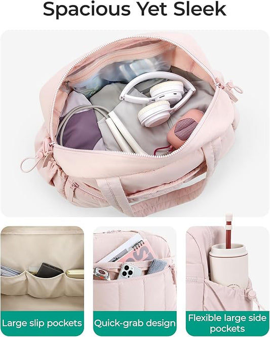 BAGSMART Water-Resistant Travel Duffel Bag