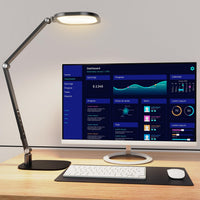 LitONES Adjustable LED Desk Lamp — Metal Swing Arm, Dimmable, Multi-Color Temperature
