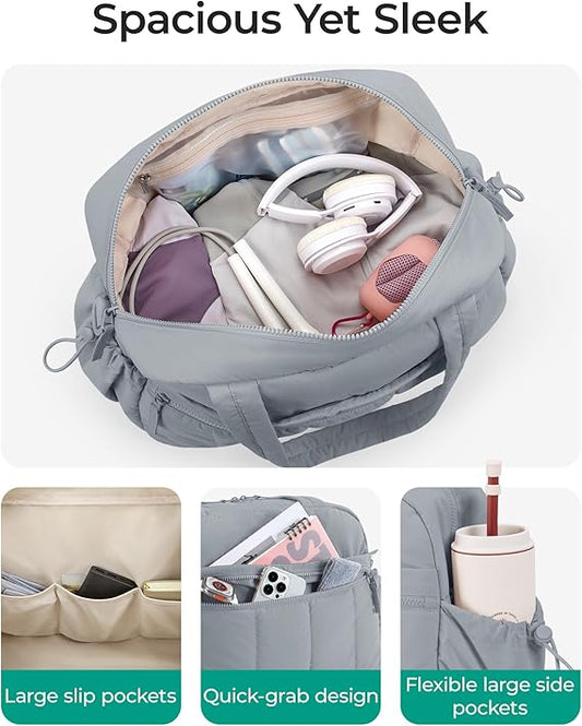 BAGSMART Water-Resistant Travel Duffel Bag