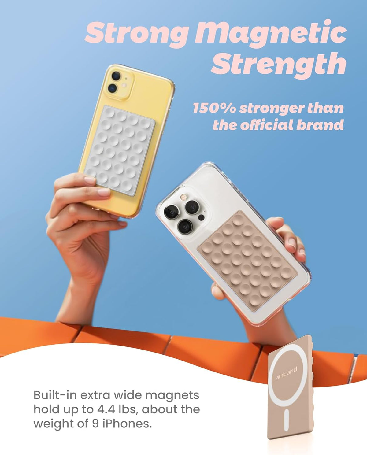Magnetic Suction Phone Mount | Hands-Free Wall Grip