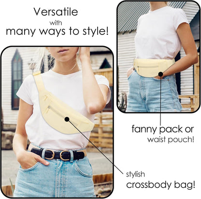 MAXTOP Large 4-Pocket Crossbody Fanny Pack