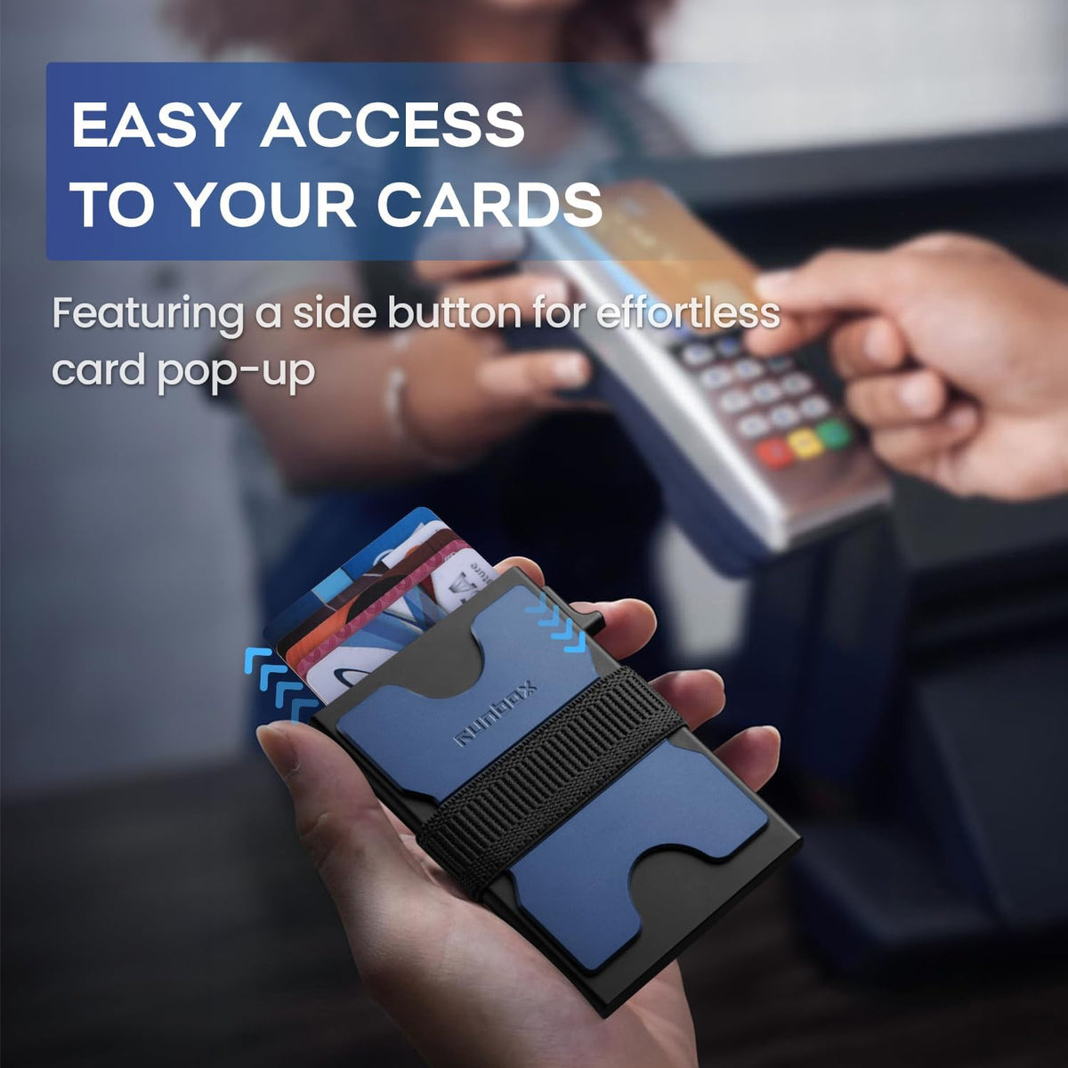Premium Aluminum Pop-Up Card Wallet