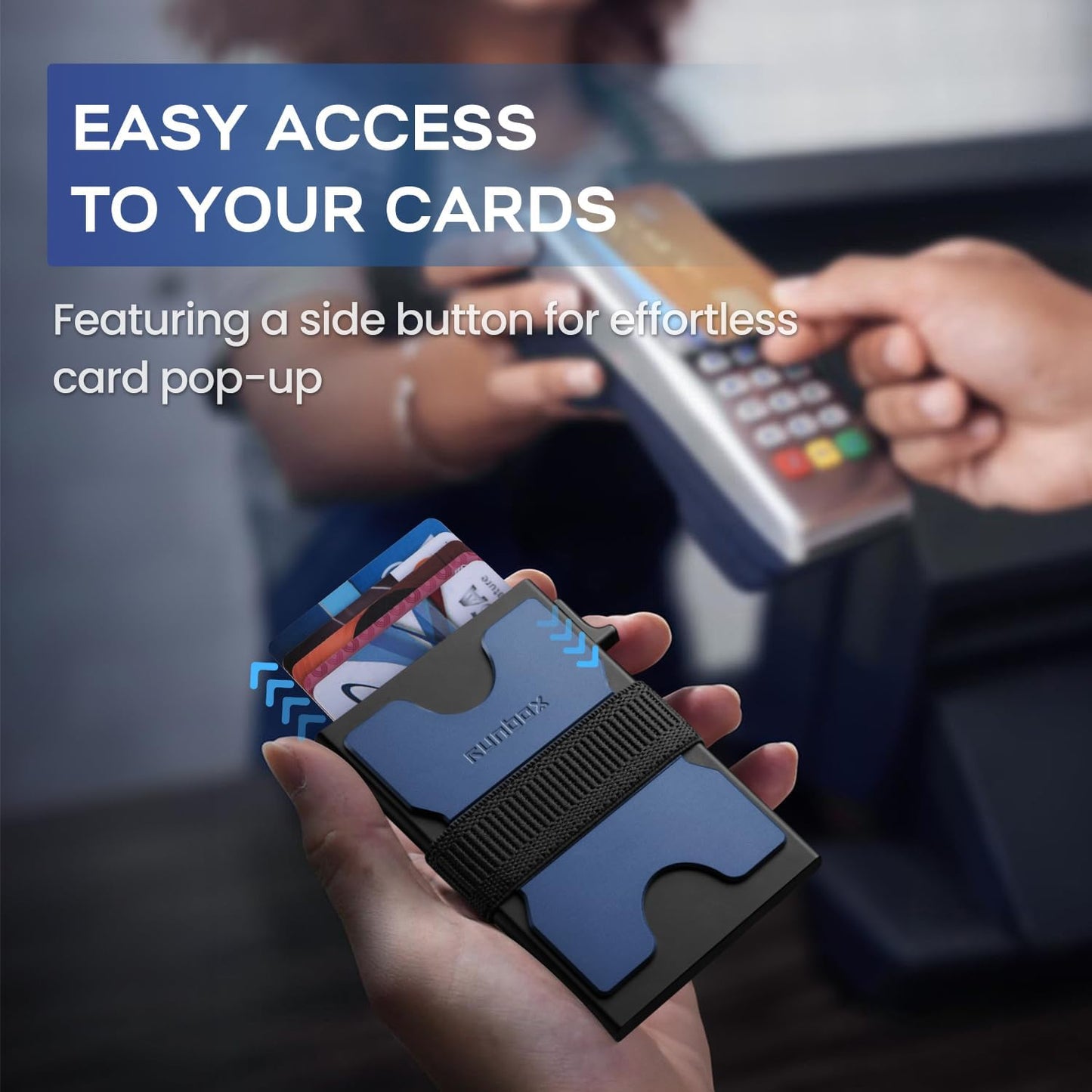 Premium Aluminum Pop-Up Card Wallet