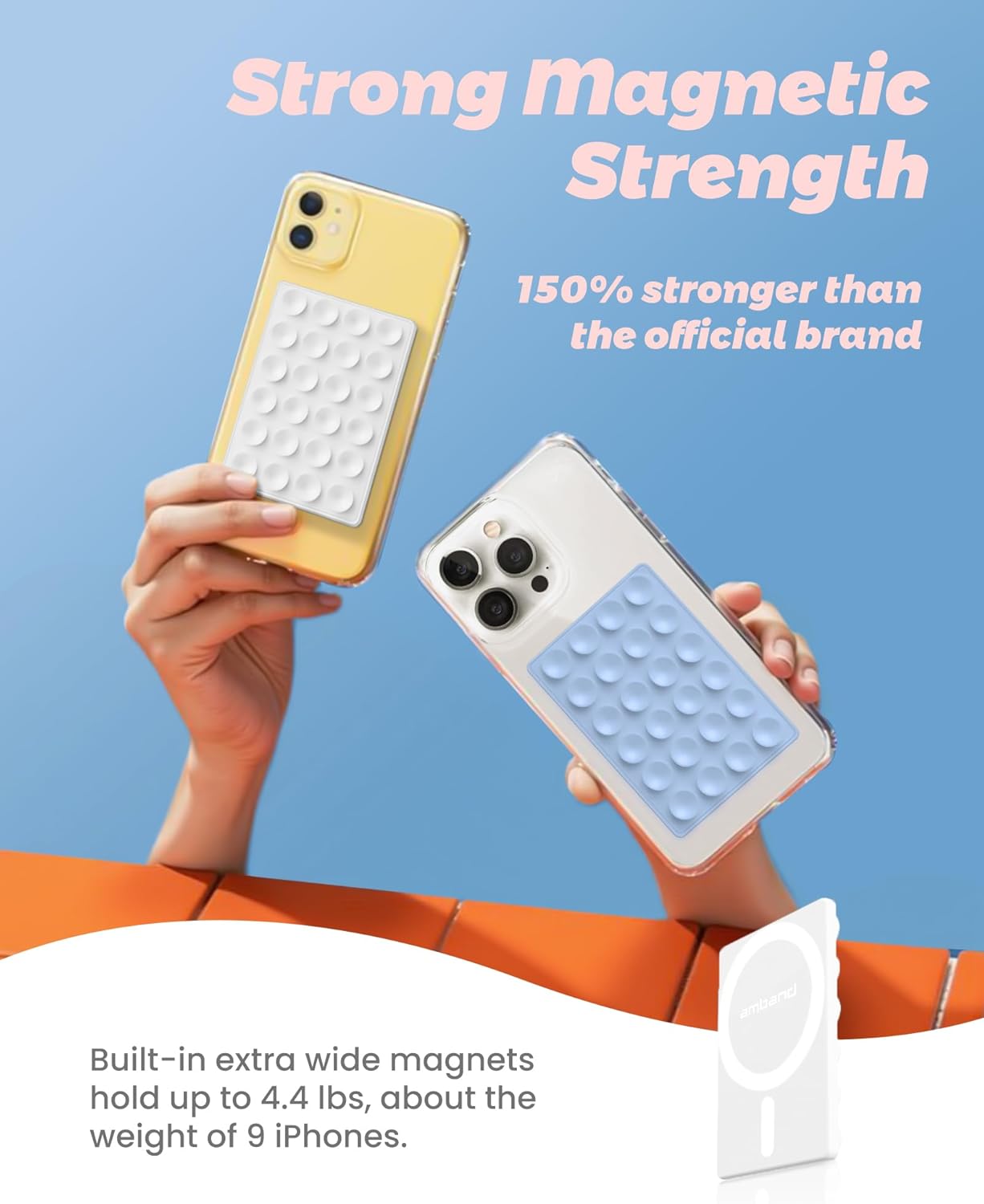 Magnetic Suction Phone Mount | Hands-Free Wall Grip