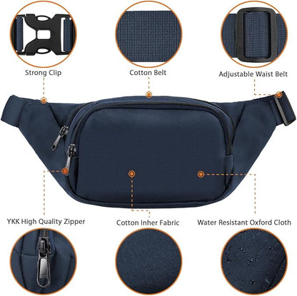 Syican Large Waterproof Fanny Pack