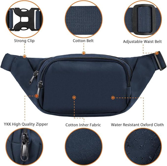Syican Large Waterproof Fanny Pack