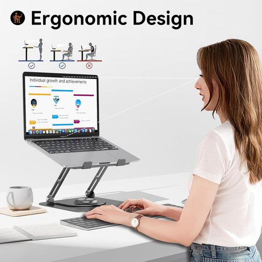 JOYEKY Adjustable 360 Rotating Laptop Stand