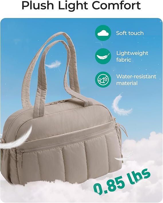 BAGSMART Water-Resistant Travel Duffel Bag