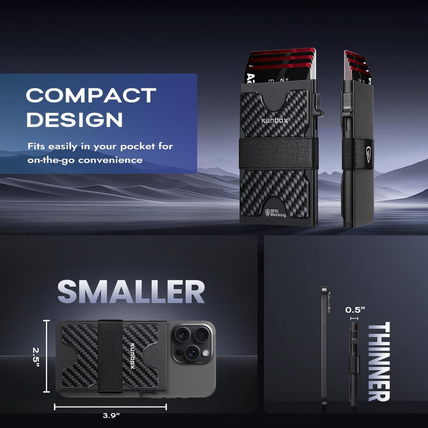 Premium Aluminum Pop-Up Card Wallet