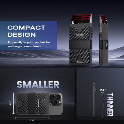 Premium Aluminum Pop-Up Card Wallet