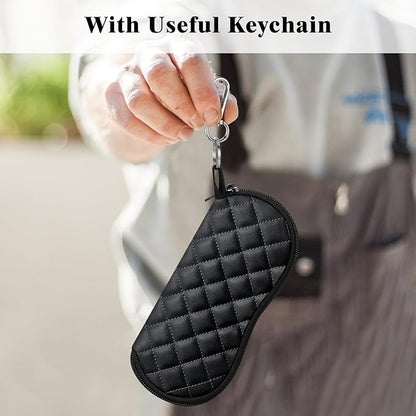 Lightweight Neoprene Sunglasses Case with Carabiner Clip