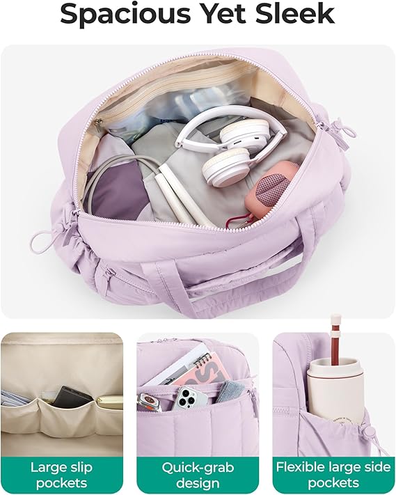 BAGSMART Water-Resistant Travel Duffel Bag