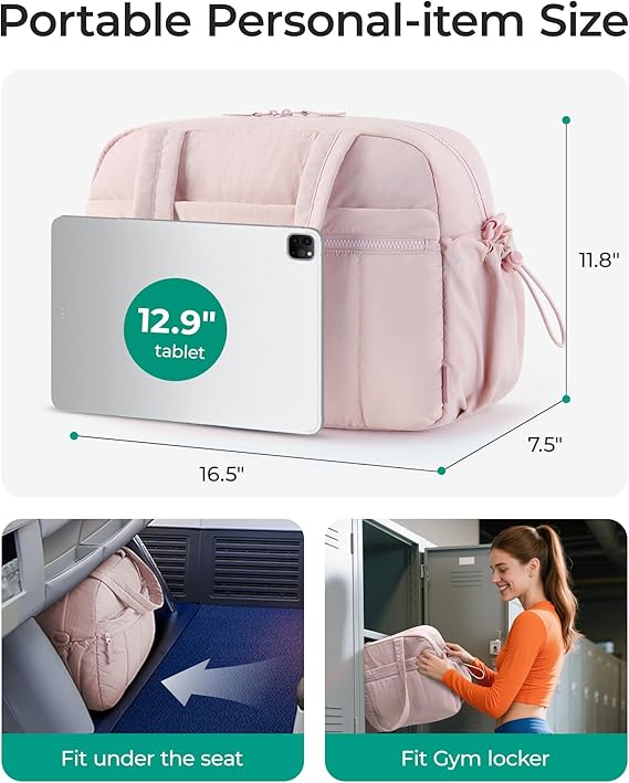 BAGSMART Water-Resistant Travel Duffel Bag