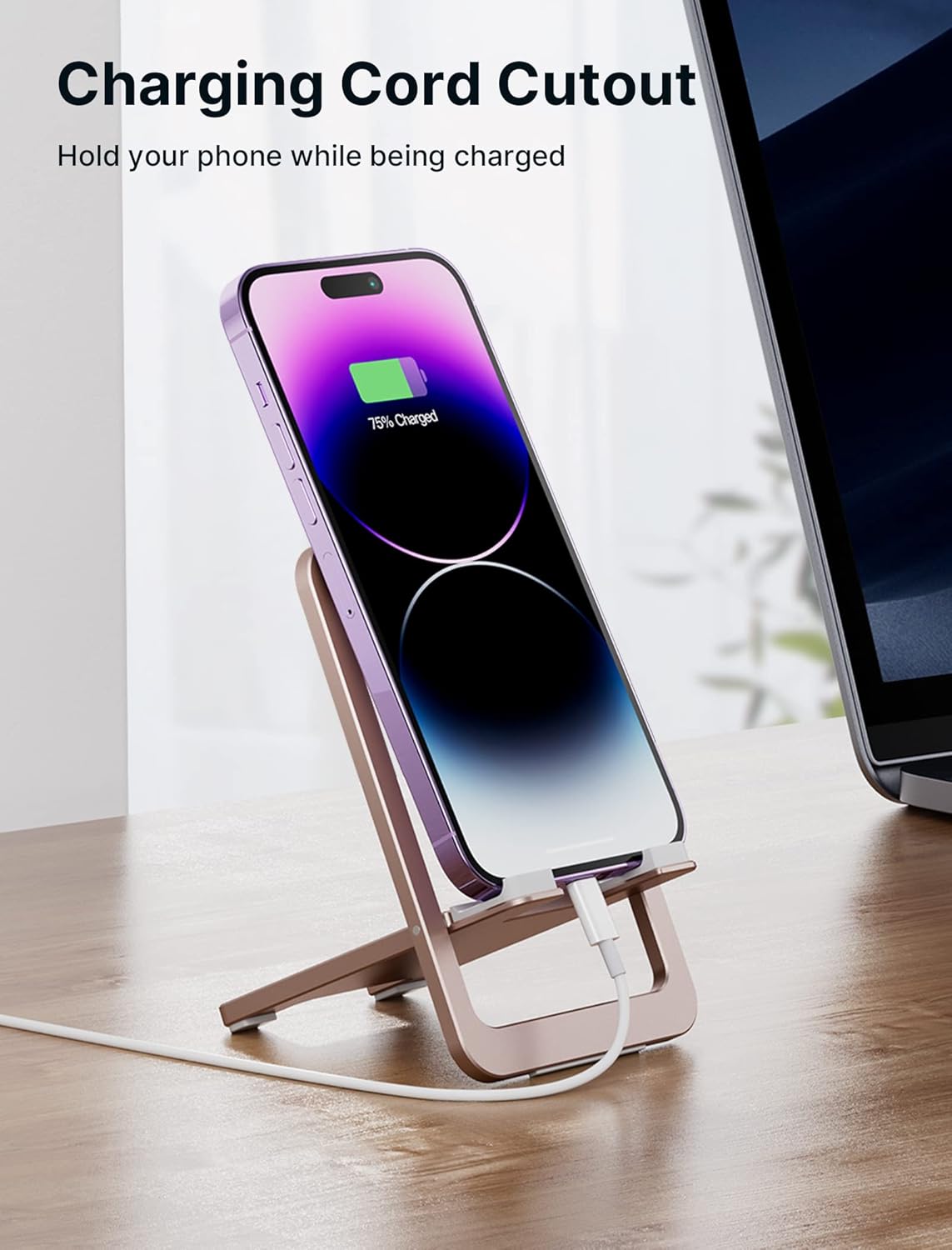 Ultra Thin Foldable Aluminum Phone Stand With 0°–90° Adjustment