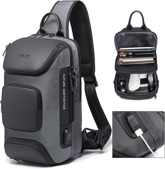 BANGE Anti-Theft Oxford Sling Backpack