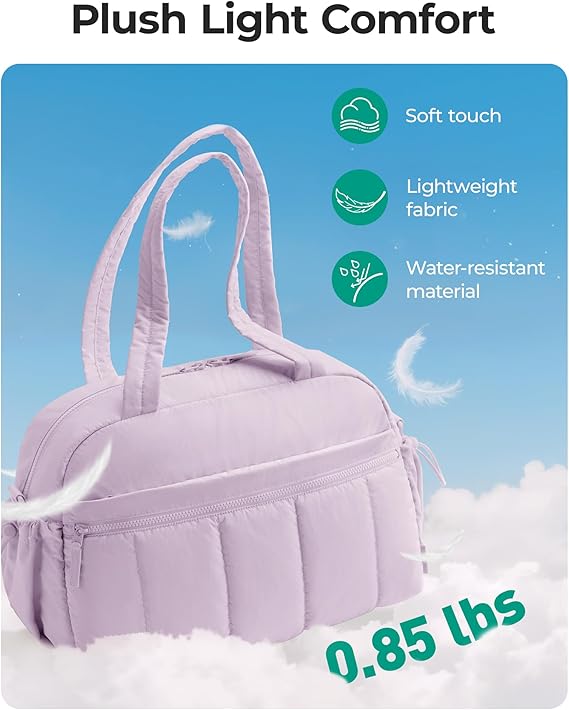 BAGSMART Water-Resistant Travel Duffel Bag