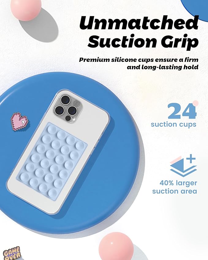 Magnetic Suction Phone Mount | Hands-Free Wall Grip