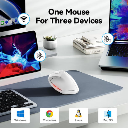 Adjustable Vertical Mouse With Six DPI Levels