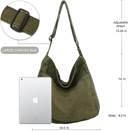 Outrider Canvas Crossbody Messenger Tote