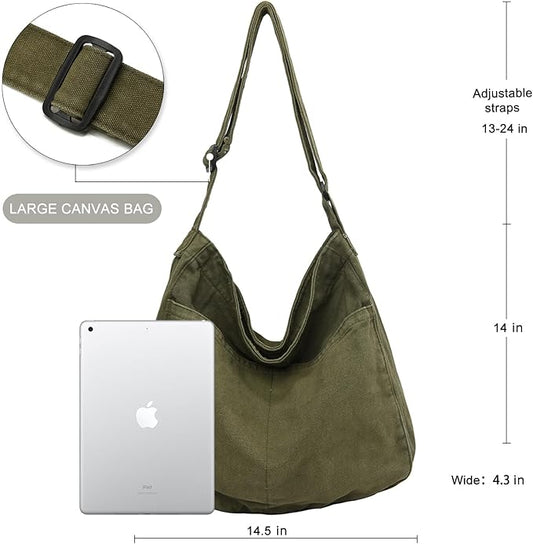 Outrider Canvas Crossbody Messenger Tote