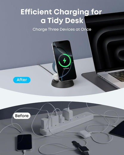 Anker MagGo Nano 3-in-1 Wireless Charging Stand