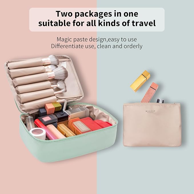 Minimalist Travel Makeup Organizer Set