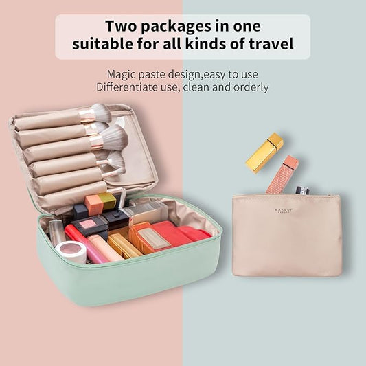 Minimalist Travel Makeup Organizer Set