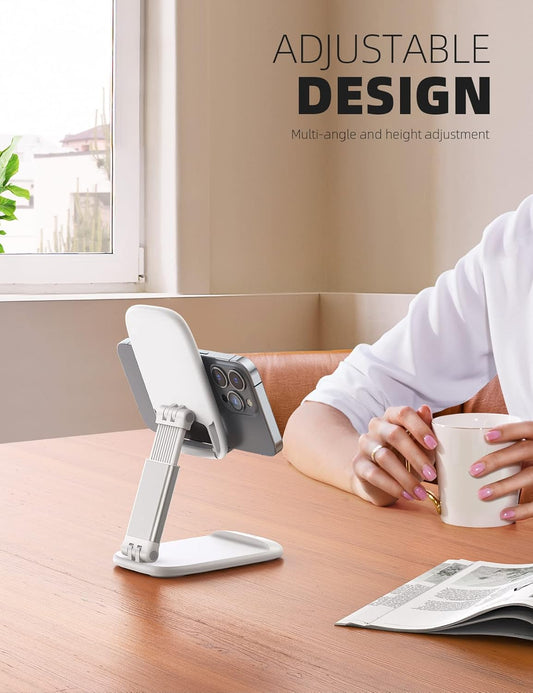 Foldable Desk Phone Stand With Adjustable Height