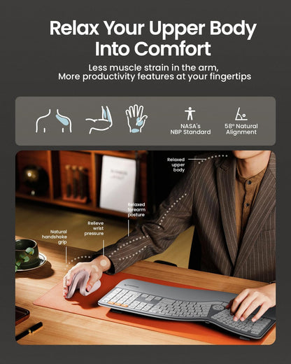 ProtoArc Wireless Ergonomic Vertical Mouse
