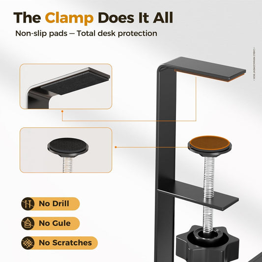 Under Desk Cable Management Tray | Drill-Free Wire Organizer