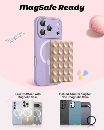 Magnetic Suction Phone Mount | Hands-Free Wall Grip