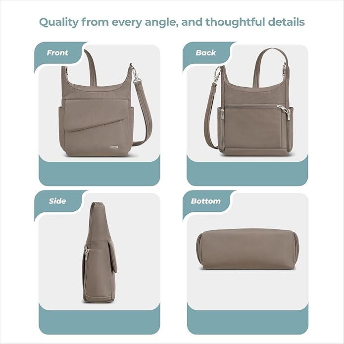 Travelon Anti-Theft Locking Messenger Bag