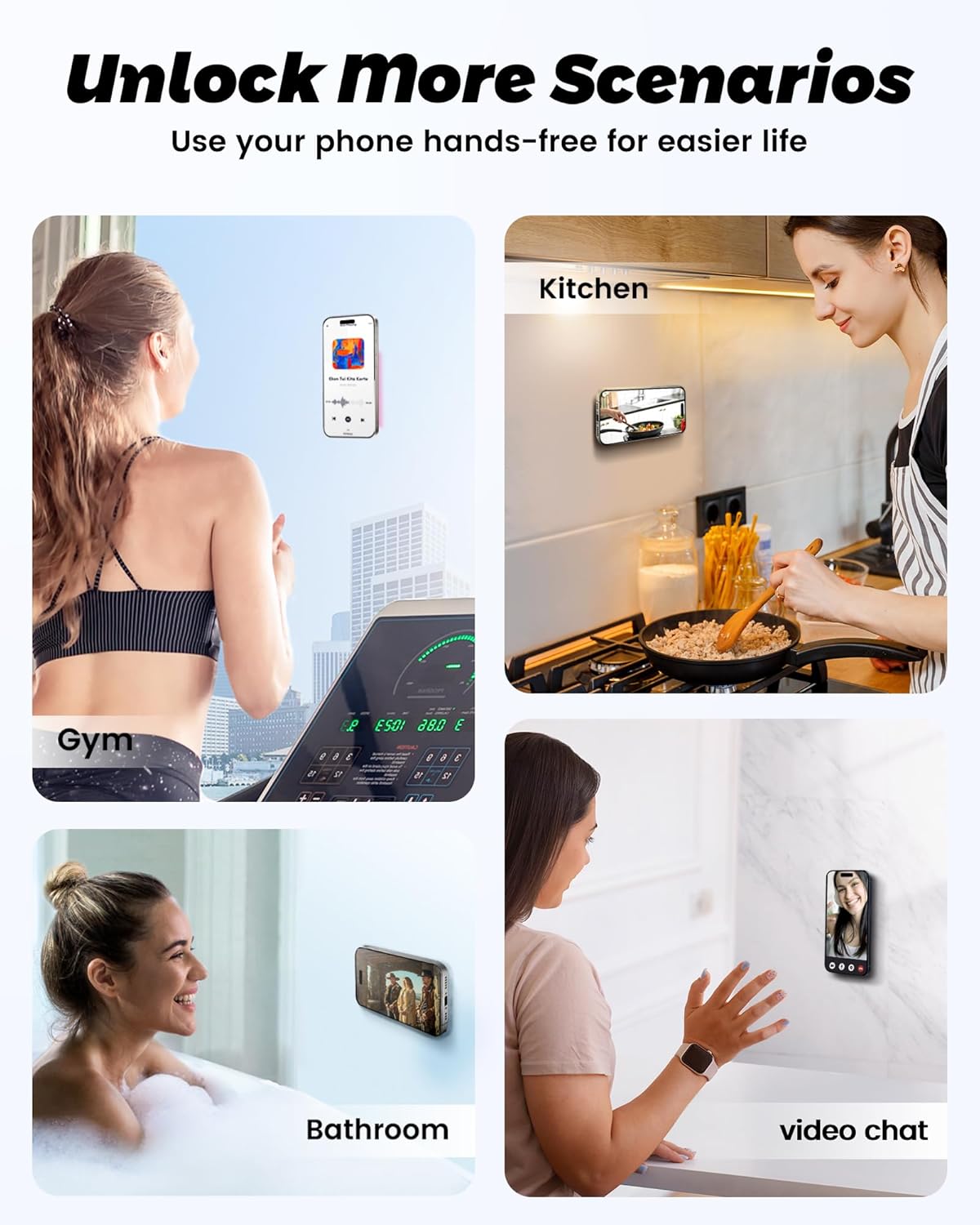 Magnetic Suction Phone Mount | Hands-Free Wall Grip