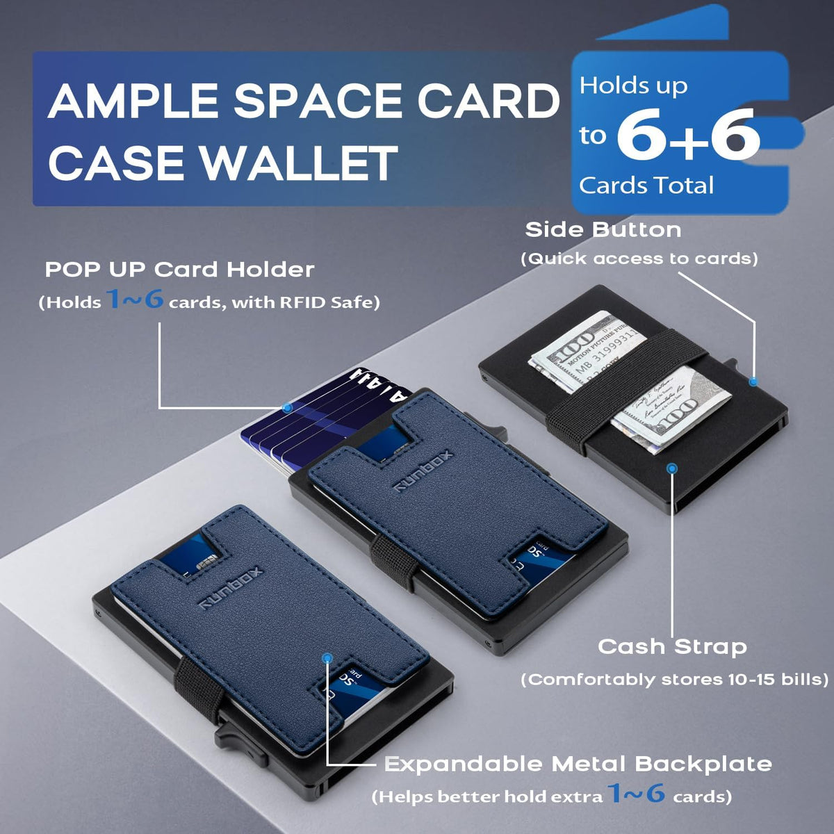 Premium Aluminum Pop-Up Card Wallet
