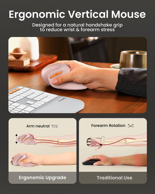 ProtoArc Wireless Ergonomic Vertical Mouse