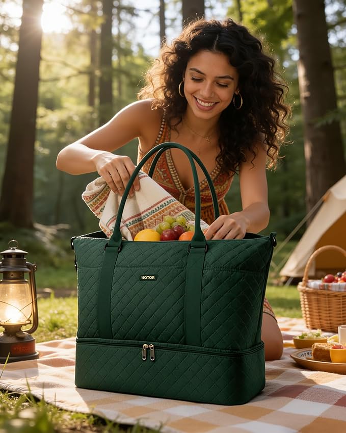 HOTOR Water-Resistant Travel Duffel Bag