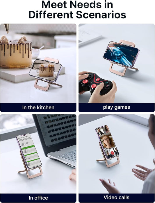 Ultra Thin Foldable Aluminum Phone Stand With 0°–90° Adjustment