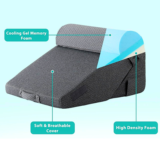 Foldable Memory Foam Wedge Pillow Set