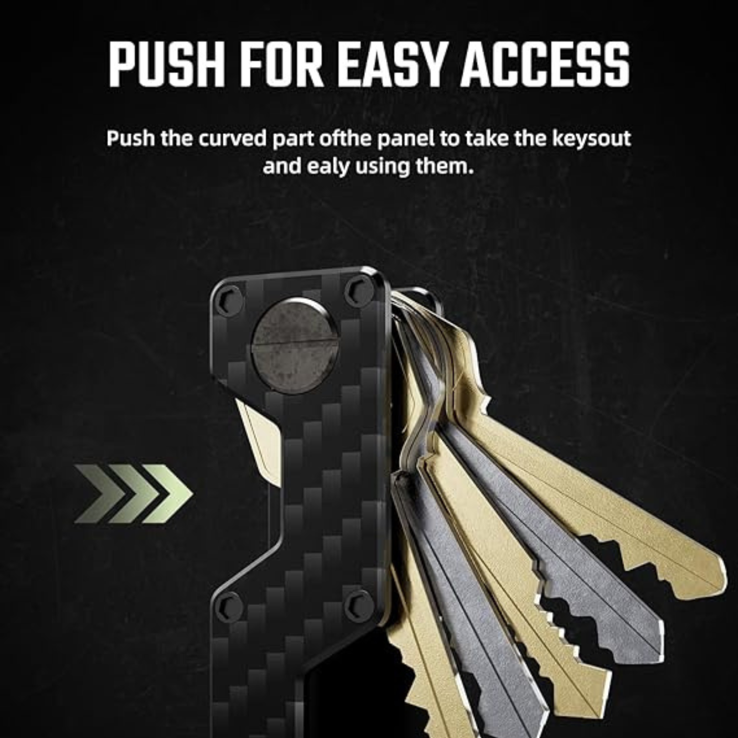 Minimalist Metal Key Organizer and Compact Holder