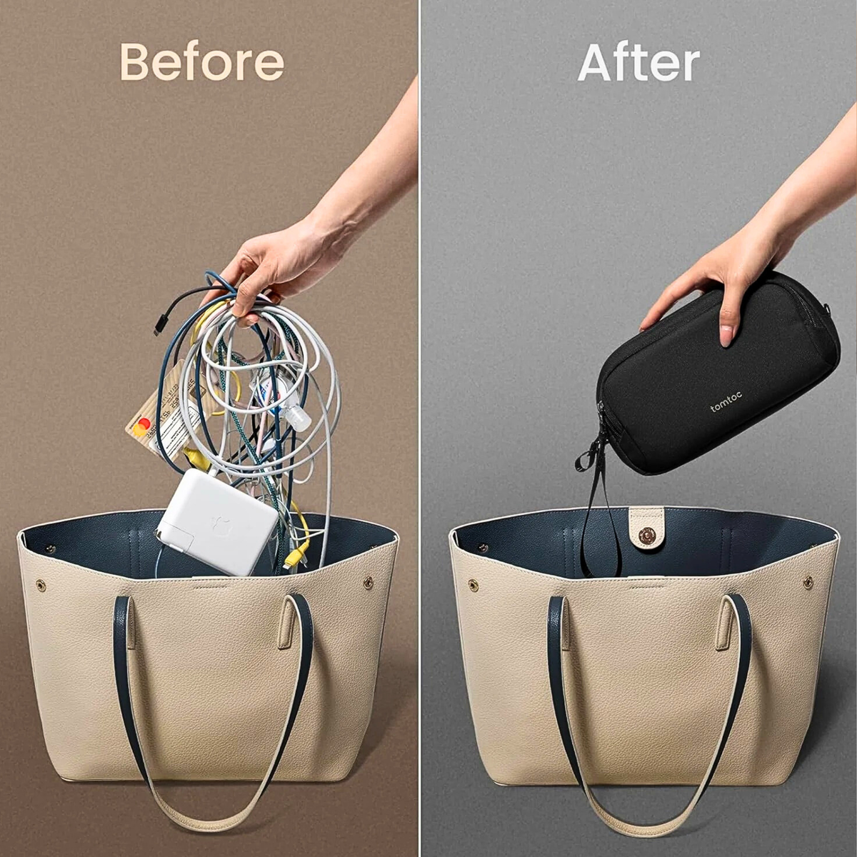 tomtoc Electronics Organizer Travel Case