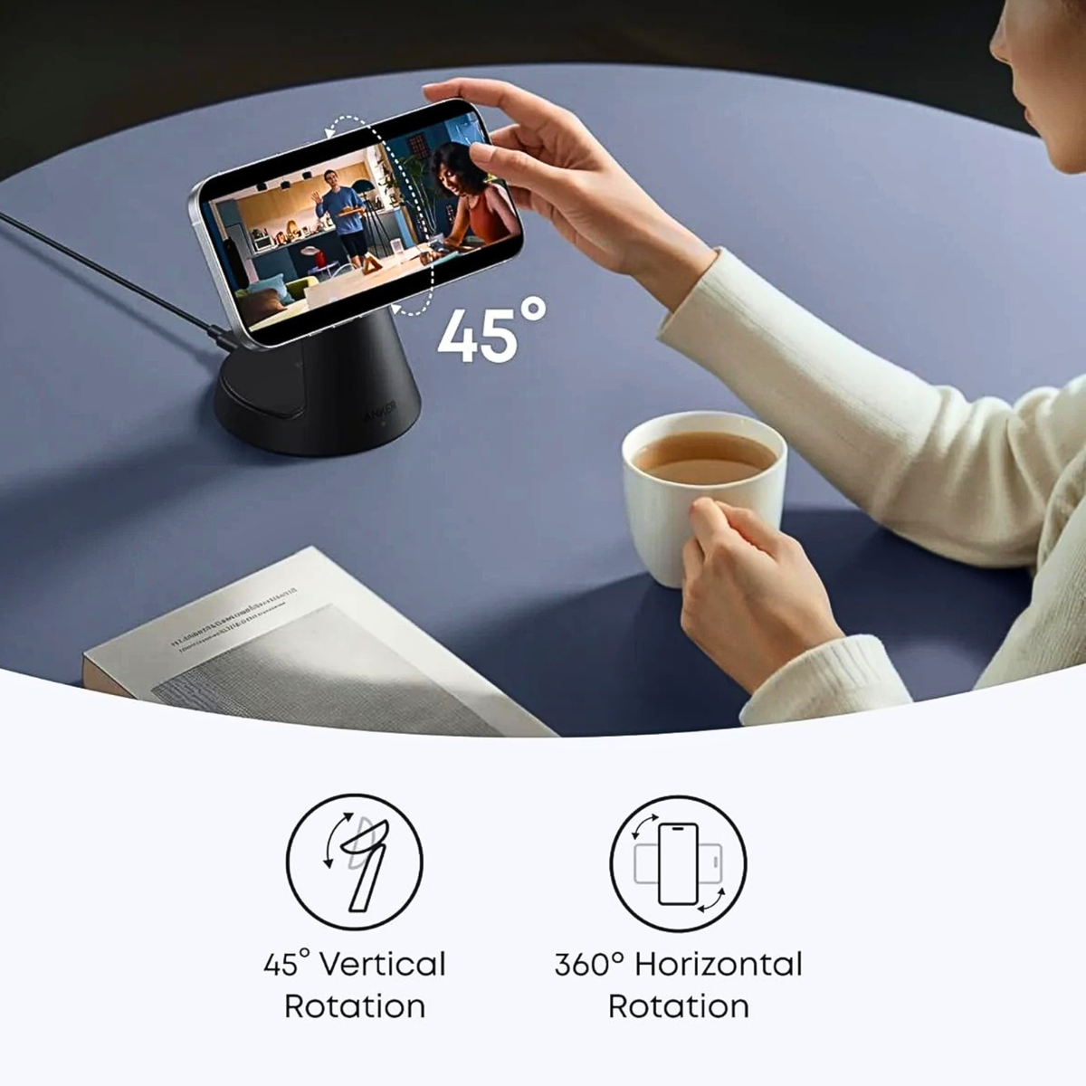 Anker MagGo Nano 3-in-1 Wireless Charging Stand