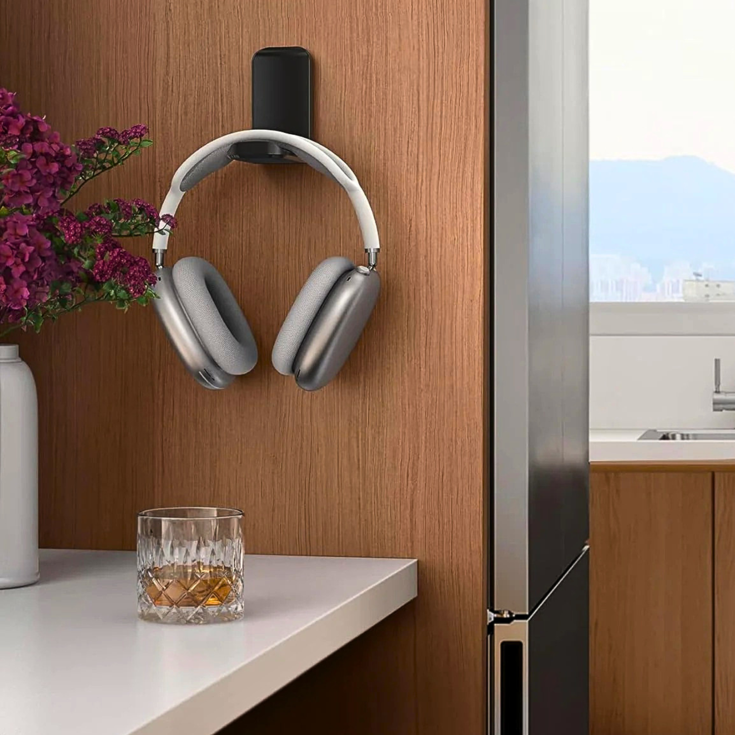 Foldable Heavy Attach Under Desk Headphone HANGER