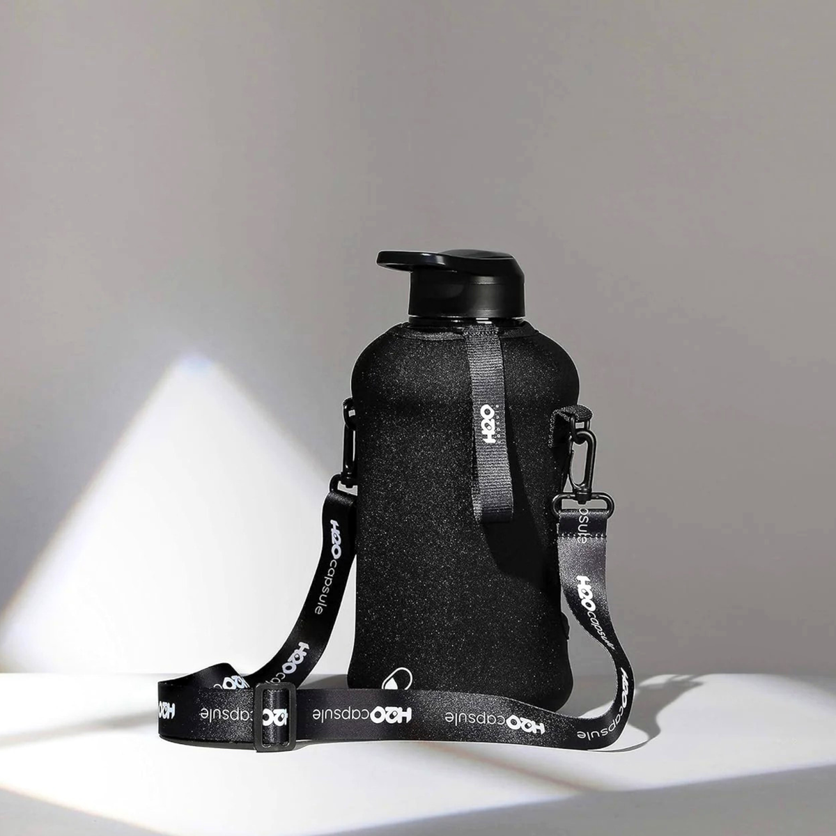 Half Gallon Water Bottle with Storage Sleeve and Straw