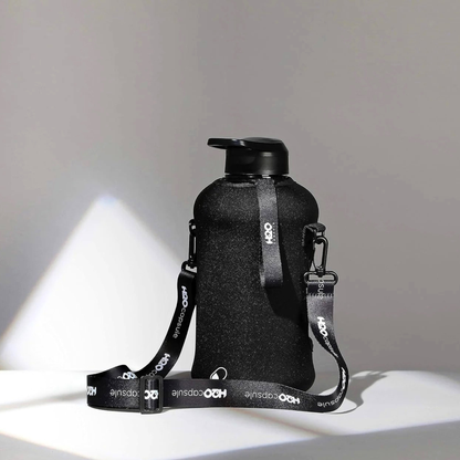 Half Gallon Water Bottle with Storage Sleeve and Straw